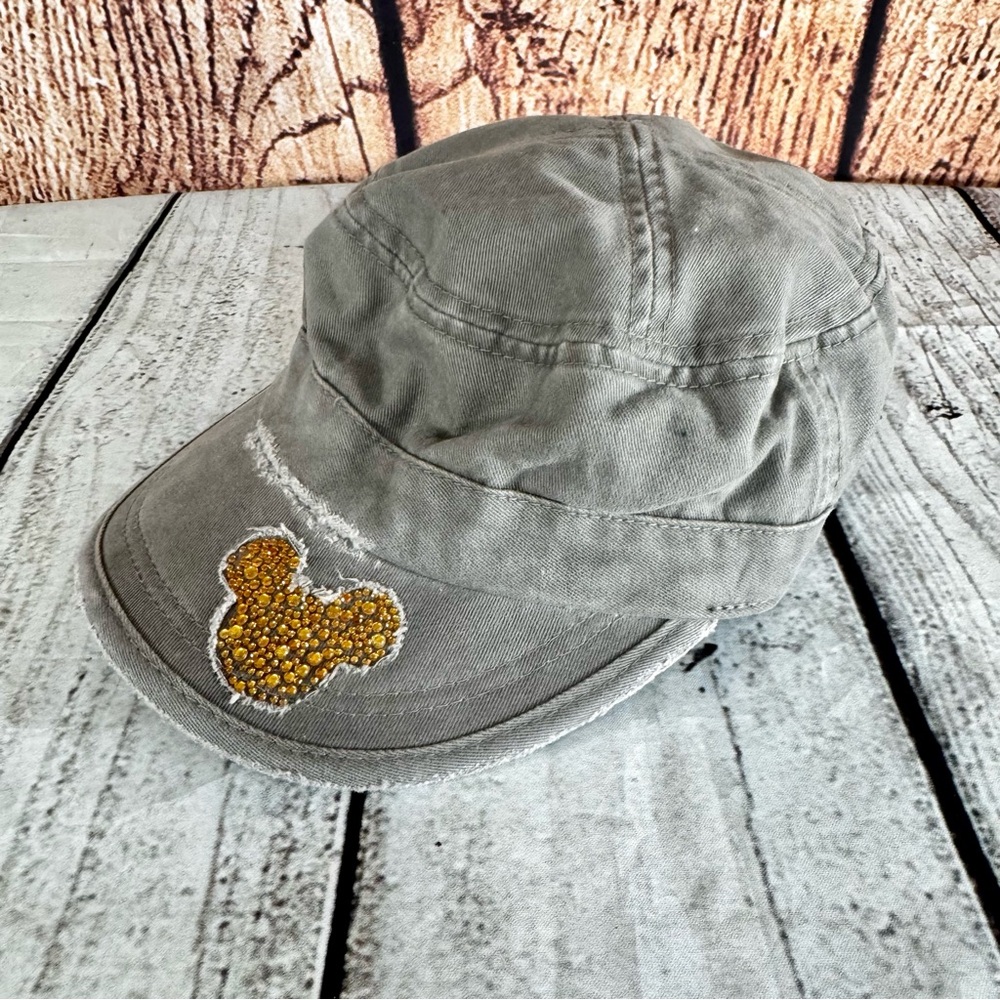 Disney Gray Hat with Gold Mickey Patch